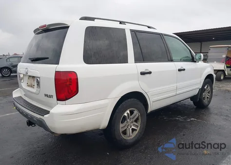 2004 Honda Pilot Ex-L из США, поврежденный, VIN 2HKYF18654H615426